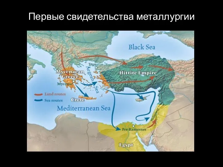 Первые свидетельства металлургии