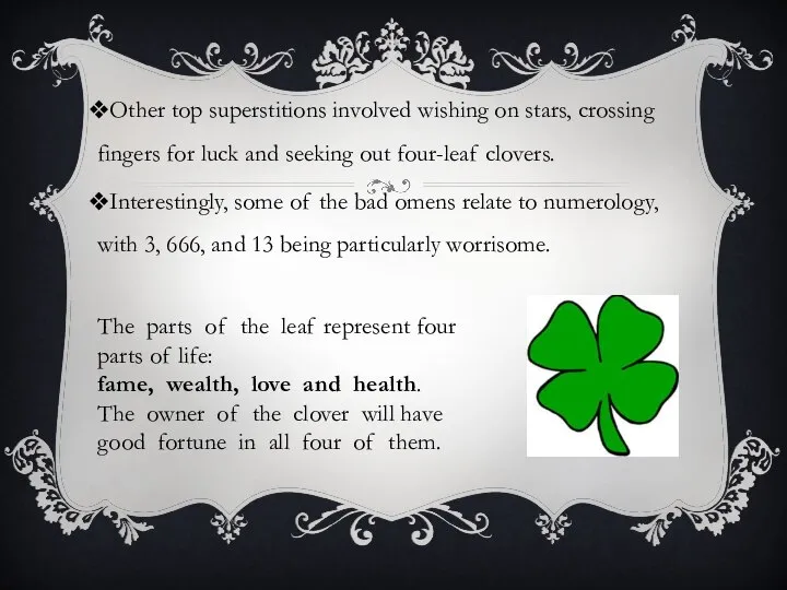 Other top superstitions involved wishing on stars, crossing fingers for luck