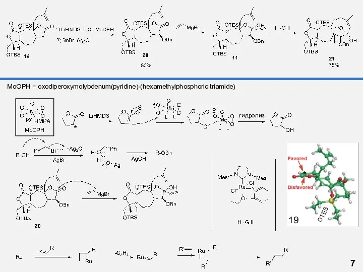 7 гидролиз MoOPH = oxodiperoxymolybdenum(pyridine)-(hexamethylphosphoric triamide) OTES * * 19