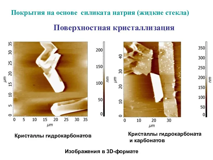 Поверхностная кристаллизация Изображения в 3D-формате Покрытия на основе силиката натрия (жидкие