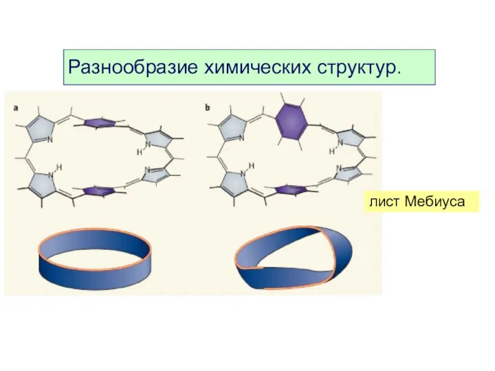 лист Мебиуса Разнообразие химических структур.