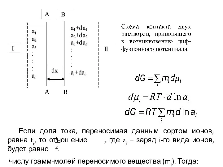 Если доля тока, переносимая данным сортом ионов, равна ti, то отношение