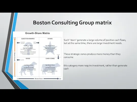 Boston Consulting Group matrix Such "stars" generate a large volume of