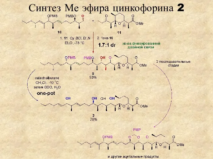 Синтез Ме эфира цинкофорина 2