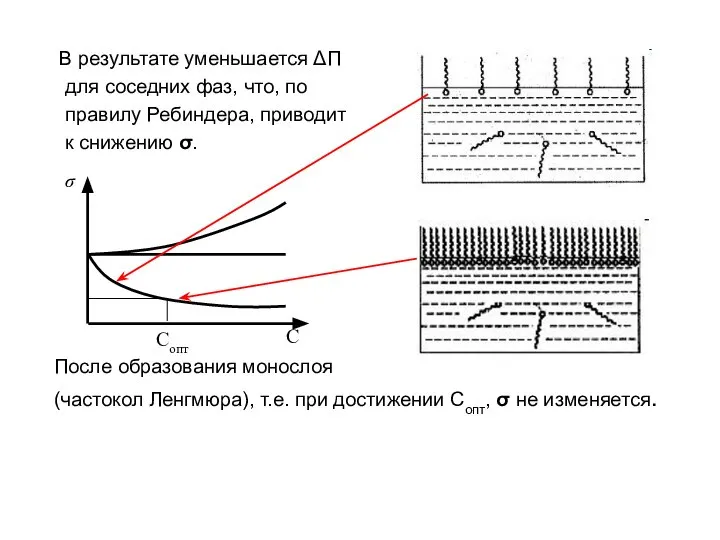 В результате уменьшается ΔП для соседних фаз, что, по правилу Ребиндера,