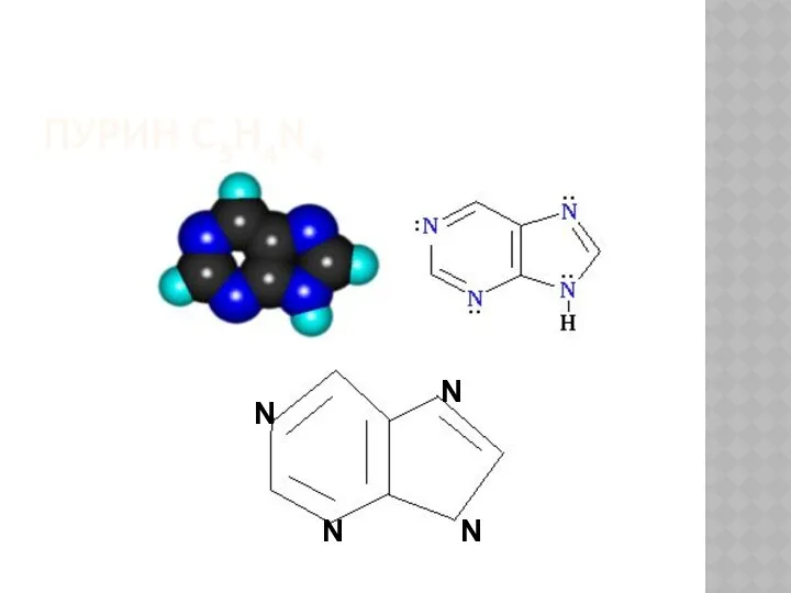 ПУРИН С5H4N4 N N N N