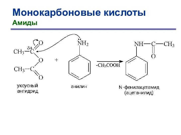 Монокарбоновые кислоты Амиды