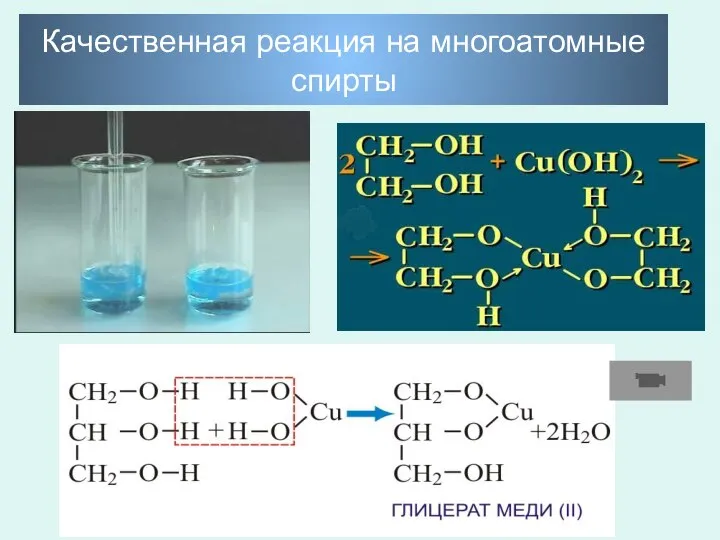 Качественная реакция на многоатомные спирты