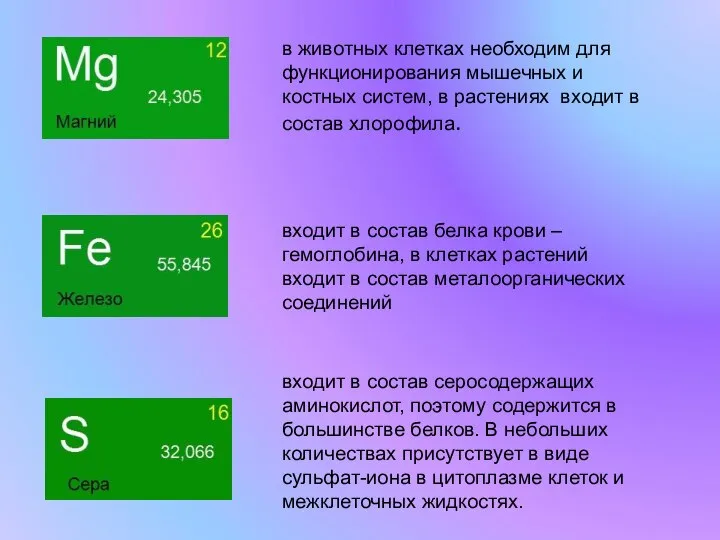 входит в состав серосодержащих аминокислот, поэтому содержится в большинстве белков. В