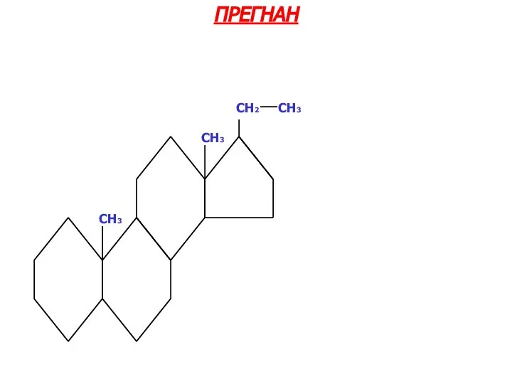 CH3 CH3 CH2 CH3 ПРЕГНАН