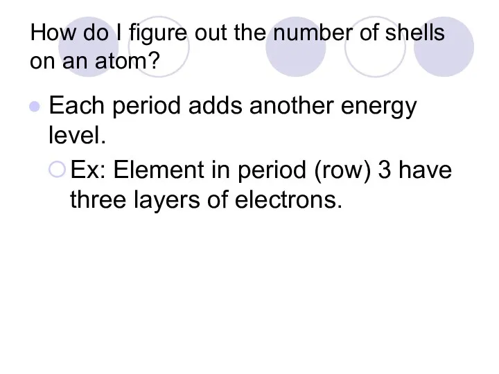 How do I figure out the number of shells on an