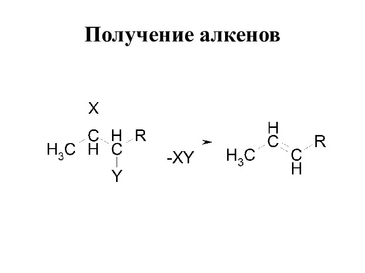 Получение алкенов