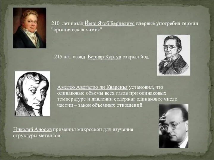 210 лет назад Йенс Якоб Берцелиус впервые употребил термин "органическая химия"