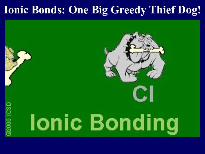 Ionic Bonds: One Big Greedy Thief Dog!