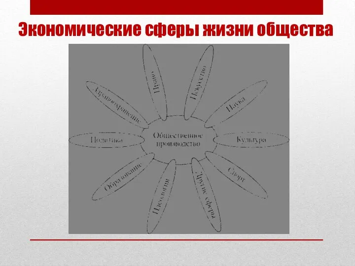 Экономические сферы жизни общества