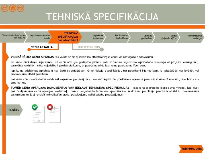 VIENKĀRŠOTA CENU APTAUJA tiek veikta ar mērķi izvēlēties atbilstoši tirgus cenai