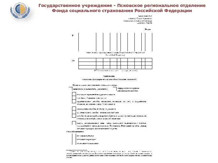 Государственное учреждение - Псковское региональное отделение Фонда социального страхования Российской Федерации