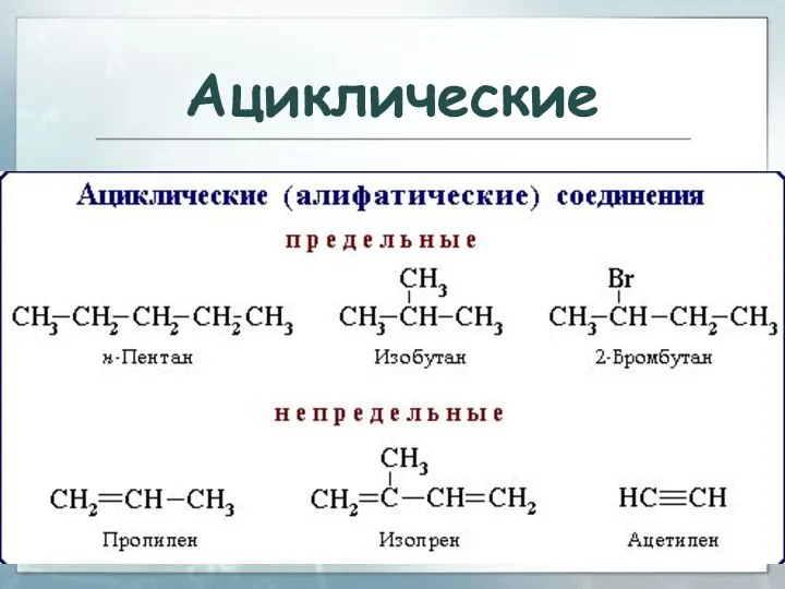 Ациклические *