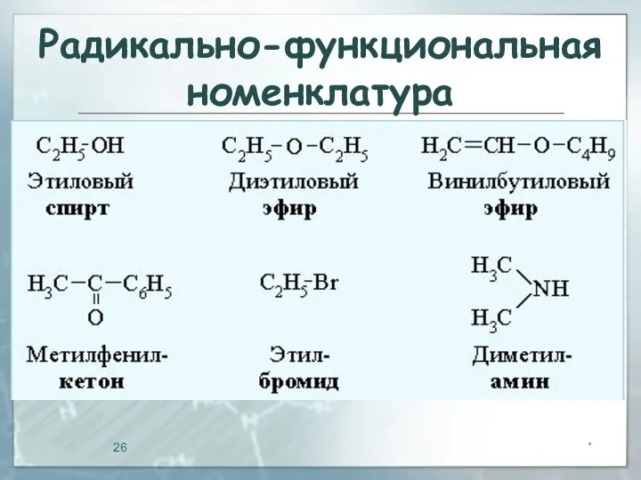 Радикально-функциональная номенклатура *