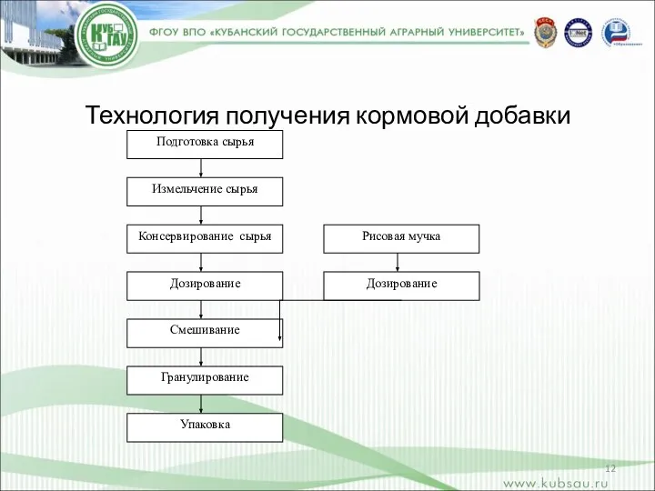 Технология получения кормовой добавки