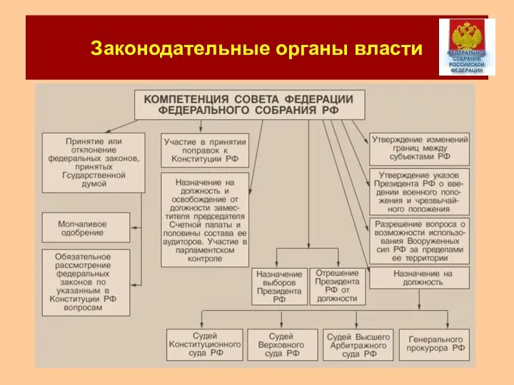 Законодательные органы власти