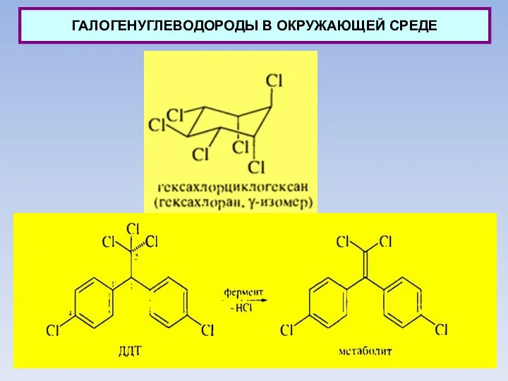 ГАЛОГЕНУГЛЕВОДОРОДЫ В ОКРУЖАЮЩЕЙ СРЕДЕ