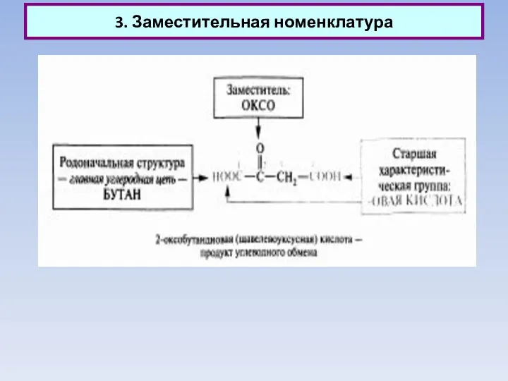 3. Заместительная номенклатура