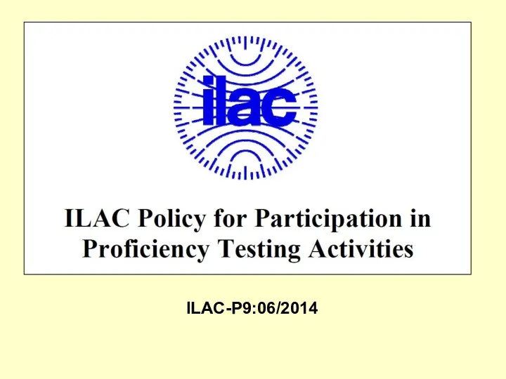 ILAC-P9:06/2014