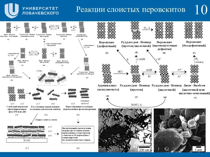 10 Реакции слоистых перовскитов