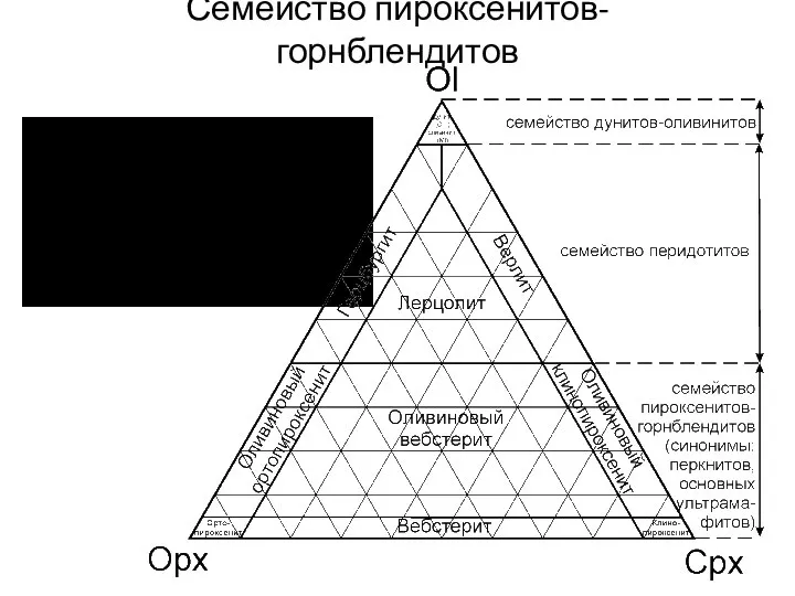 Семейство пироксенитов-горнблендитов