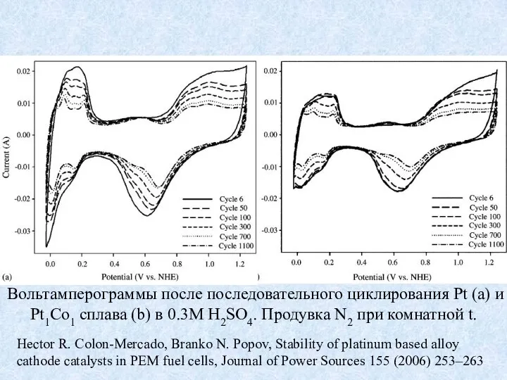 Hector R. Colon-Mercado, Branko N. Popov, Stability of platinum based alloy