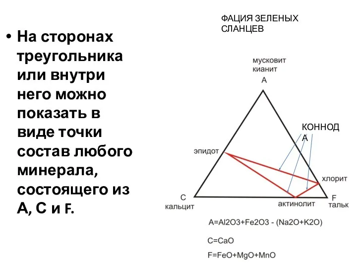 На сторонах треугольника или внутри него можно показать в виде точки