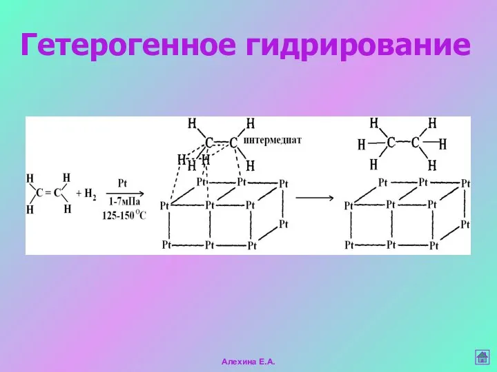 Гетерогенное гидрирование Алехина Е.А.