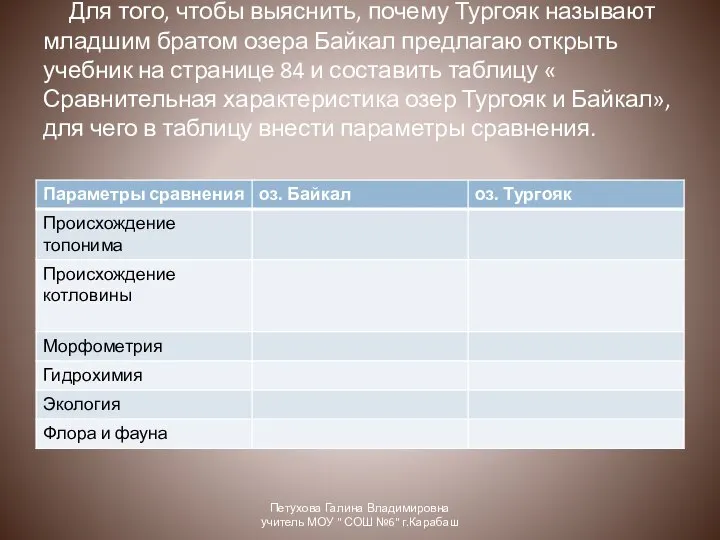 Для того, чтобы выяснить, почему Тургояк называют младшим братом озера Байкал