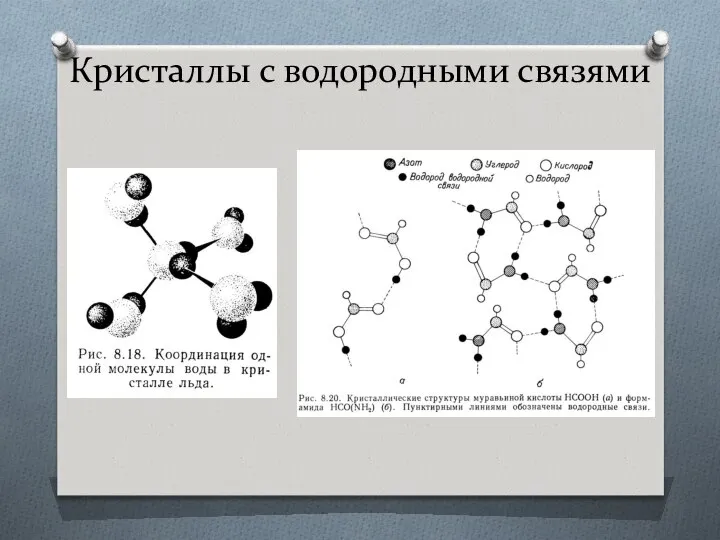 Кристаллы с водородными связями