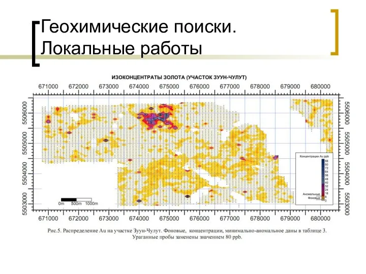 Геохимические поиски. Локальные работы