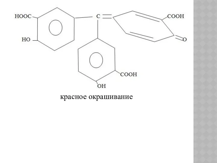 красное окрашивание