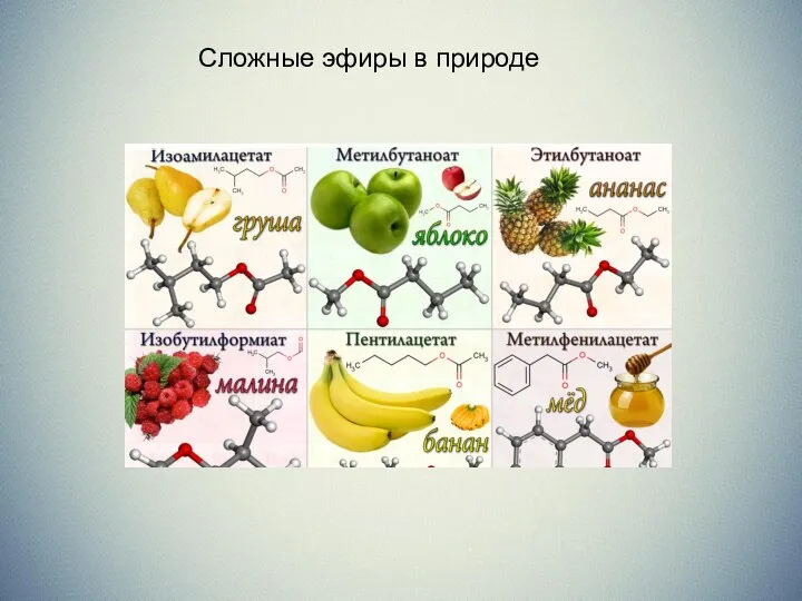 Сложные эфиры в природе