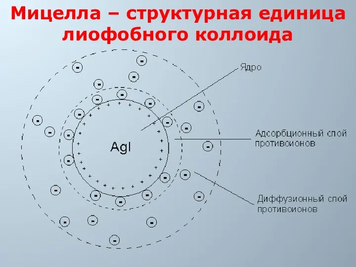 Мицелла – структурная единица лиофобного коллоида