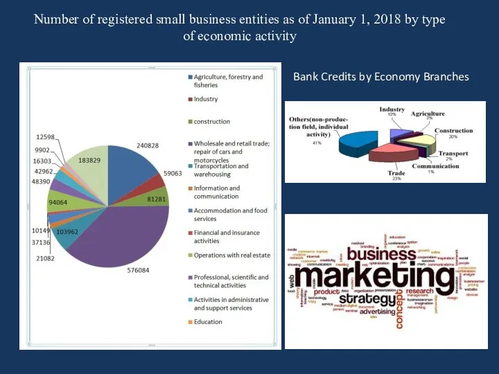 Number of registered small business entities as of January 1, 2018