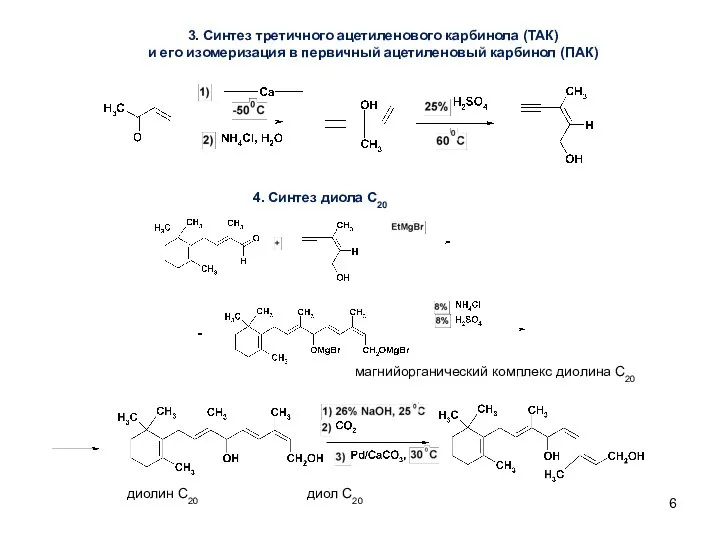3. Синтез третичного ацетиленового карбинола (ТАК) и его изомеризация в первичный