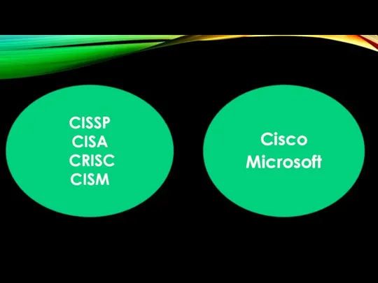 CISSP CISA CRISC CISM Cisco Microsoft