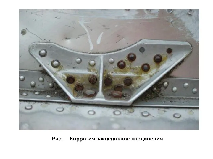 Рис. Коррозия заклепочное соединения