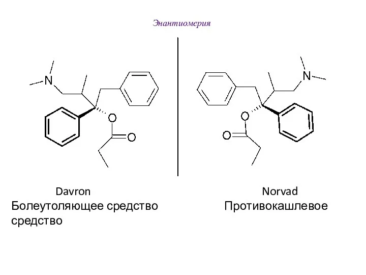 Энантиомерия Davron Norvad Болеутоляющее средство Противокашлевое средство