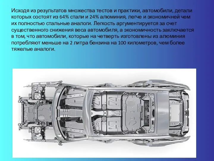 Исходя из результатов множества тестов и практики, автомобили, детали которых состоят