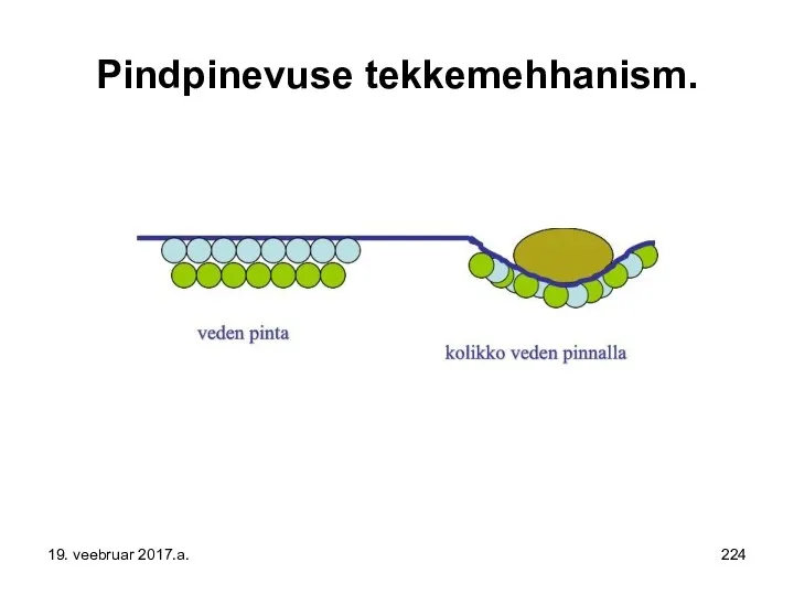 Pindpinevuse tekkemehhanism. 19. veebruar 2017.a.