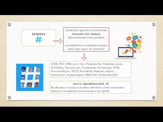 ХЕШТЕГ позволяет другим пользователям находить все записи, обозначенные этим значком; пользователи