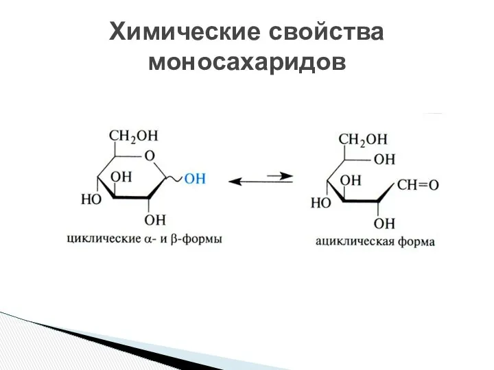 Химические свойства моносахаридов