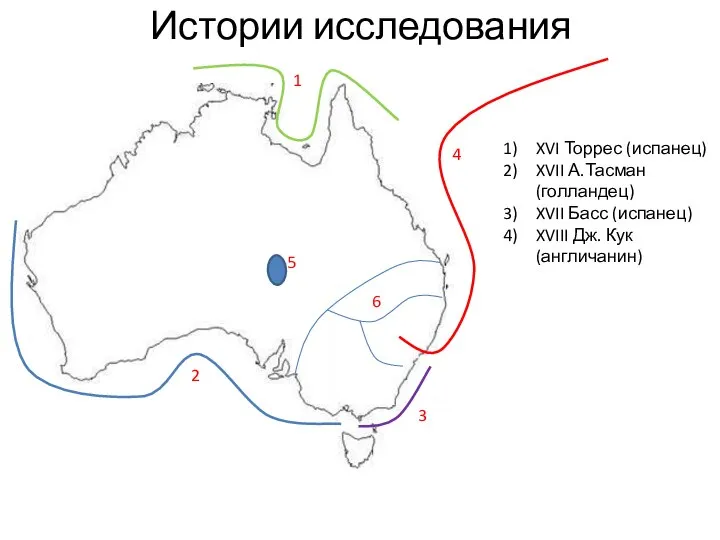 Истории исследования 1 2 3 4 5 6 XVI Торрес (испанец)