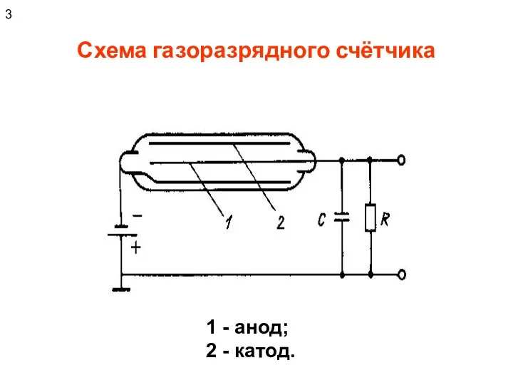 Схема газоразрядного счётчика 3